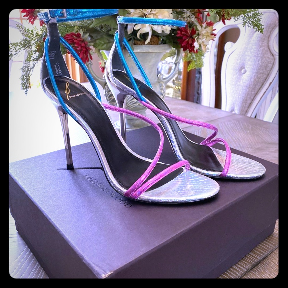 Brian Atwood, Labrea Metallic Snake Embossed